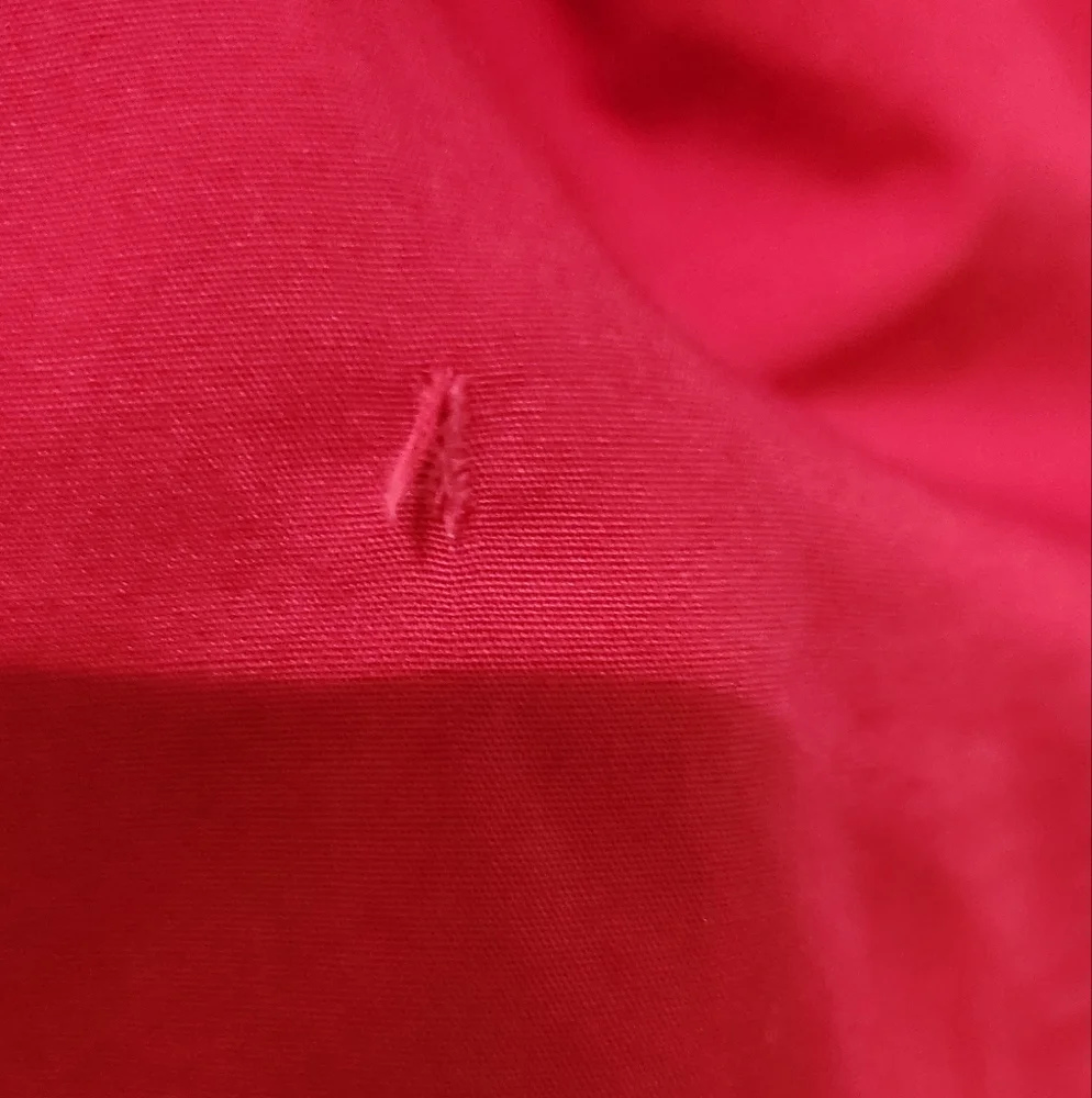 Men's Bill Robinson Red Button Down Long Sleeve Shirt, Size M - Picture 13 of 16